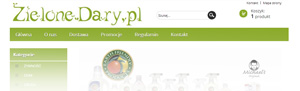 ZieloneDary.pl - Sklep z ywnoci ekologiczn, naturalnymi kosmetykami, rodkami czystoci, pieluszkami, suplementami diety.